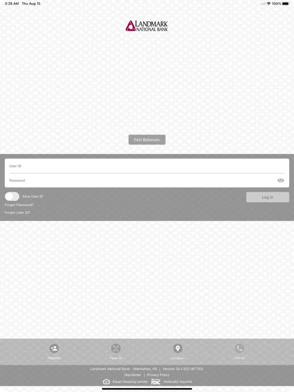 Landmark National Bank screenshot 2