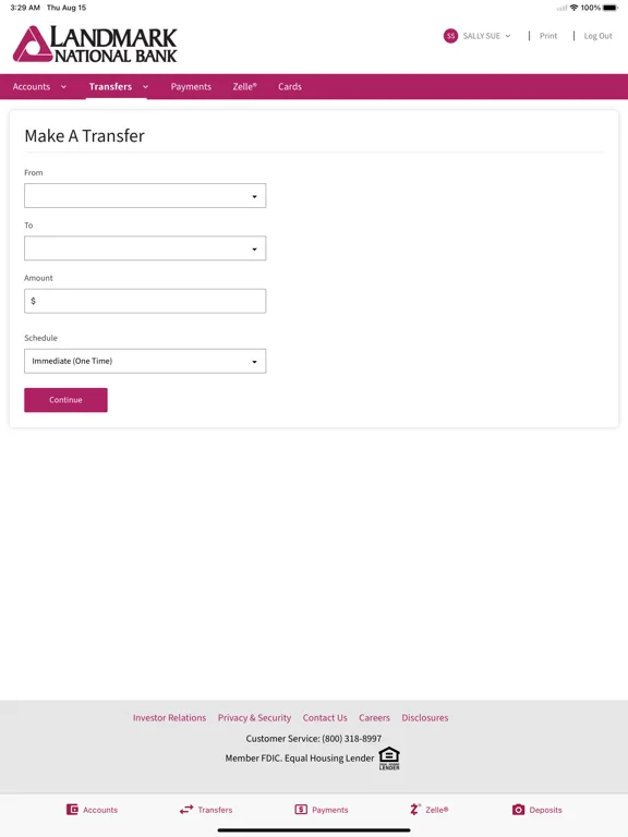 Landmark National Bank screenshot 4