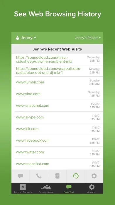 SaferKid Text Monitoring App screenshot 2