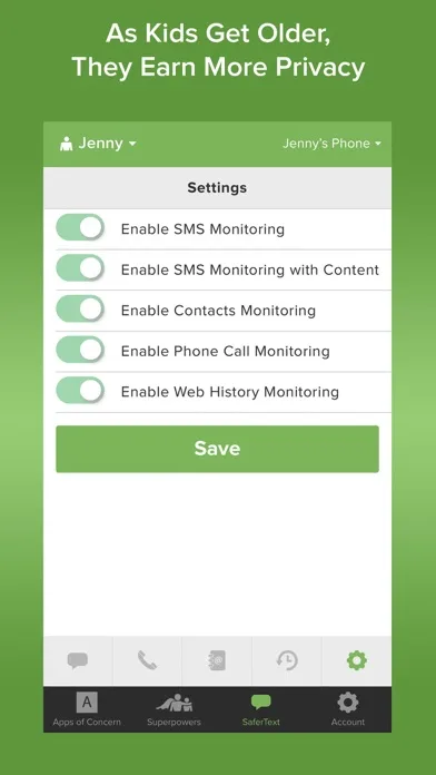 SaferKid Text Monitoring App screenshot 4