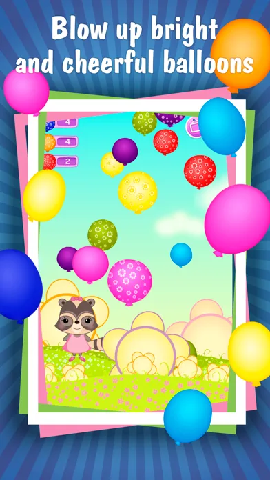 Candy Raccoon: Pop Balloons screenshot 2