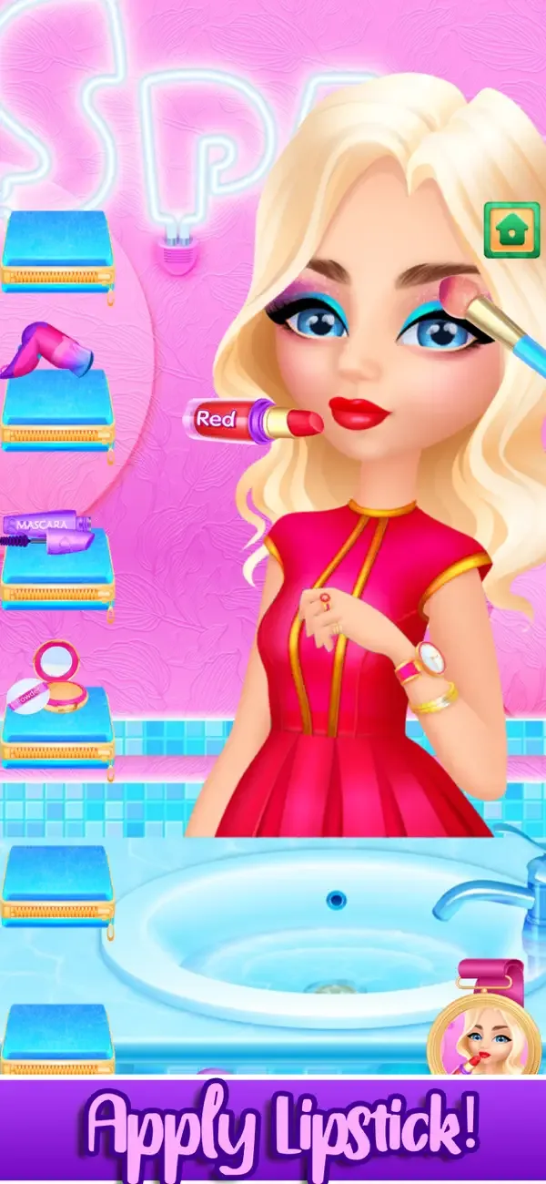 Girls High School Makeup Salon screenshot 3