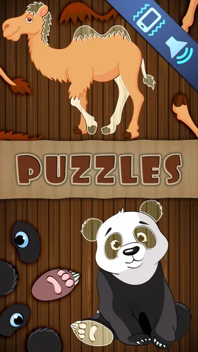 Animal Puzzles Games: Kids & Toddlers free puzzle screenshot 1
