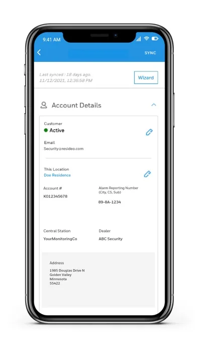 AlarmNet 360 screenshot 1