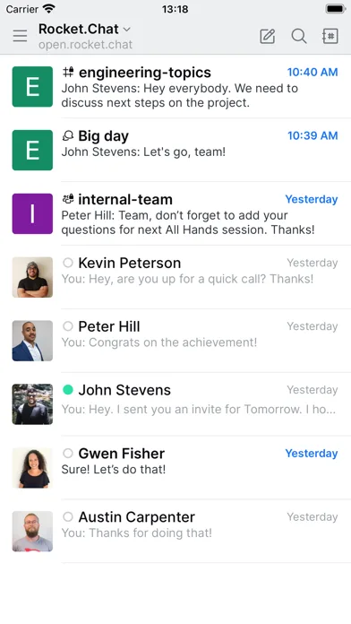 Rocket.Chat screenshot 2