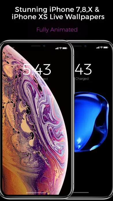 Black - Live Wallpapers screenshot 1