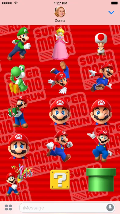 Super Mario Run Stickers screenshot 2