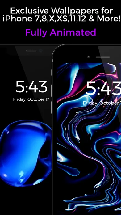 Black Lite - Live Wallpapers screenshot 1