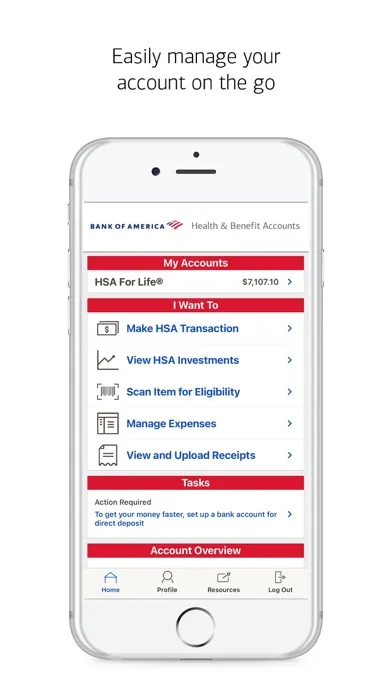 MyHealth BofA screenshot 1