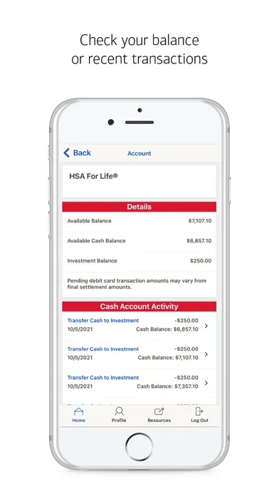 MyHealth BofA screenshot 2