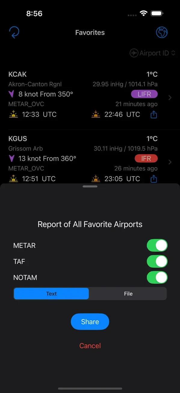 Aviation Weather – METAR TAF screenshot 3