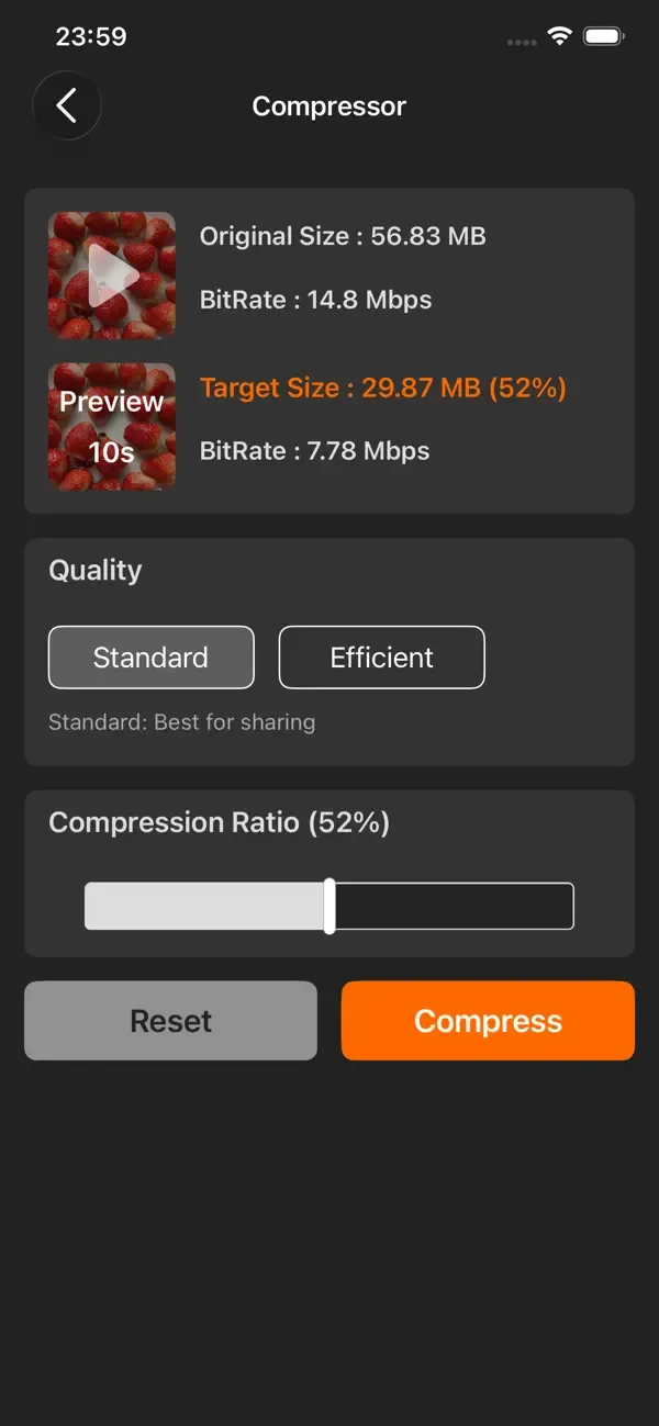 Video Compress - Shrink Videos screenshot 1