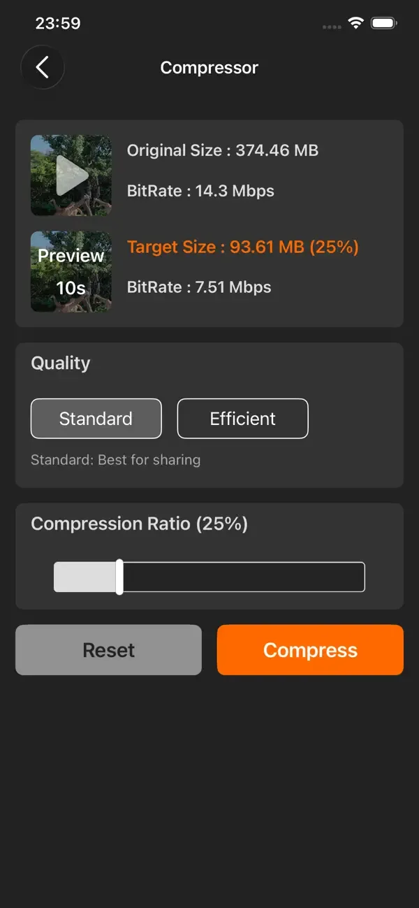 Video Compress - Shrink Videos screenshot 2