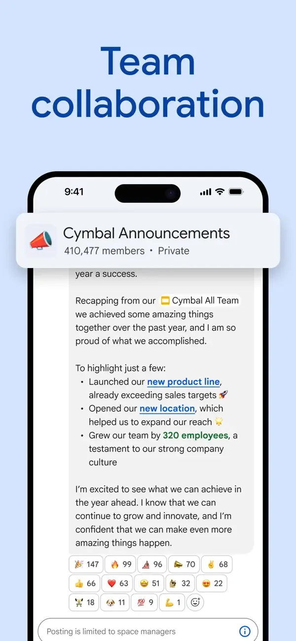 Google Chat screenshot 3