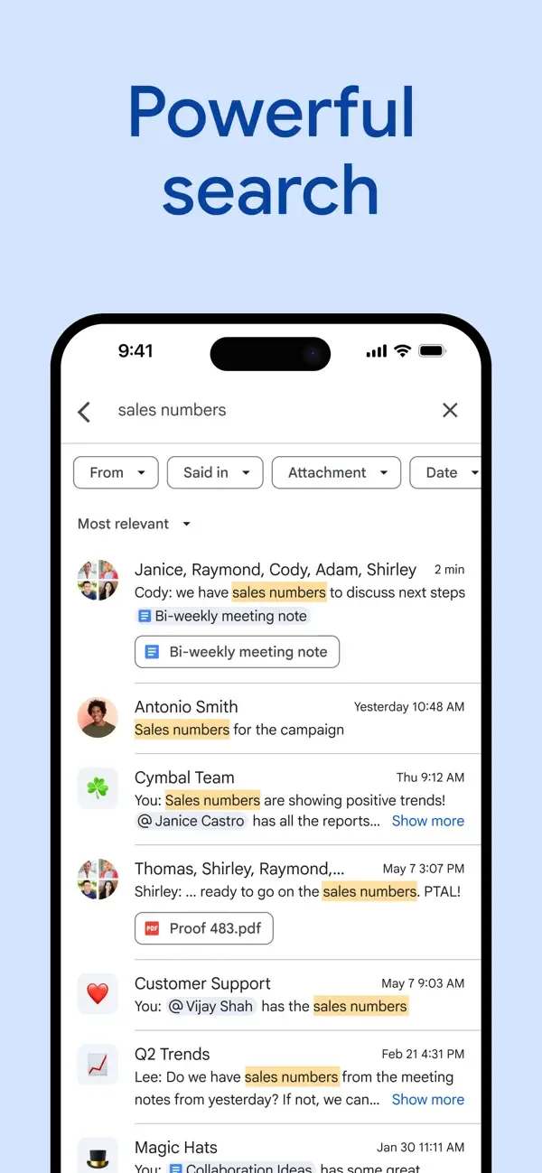 Google Chat screenshot 4