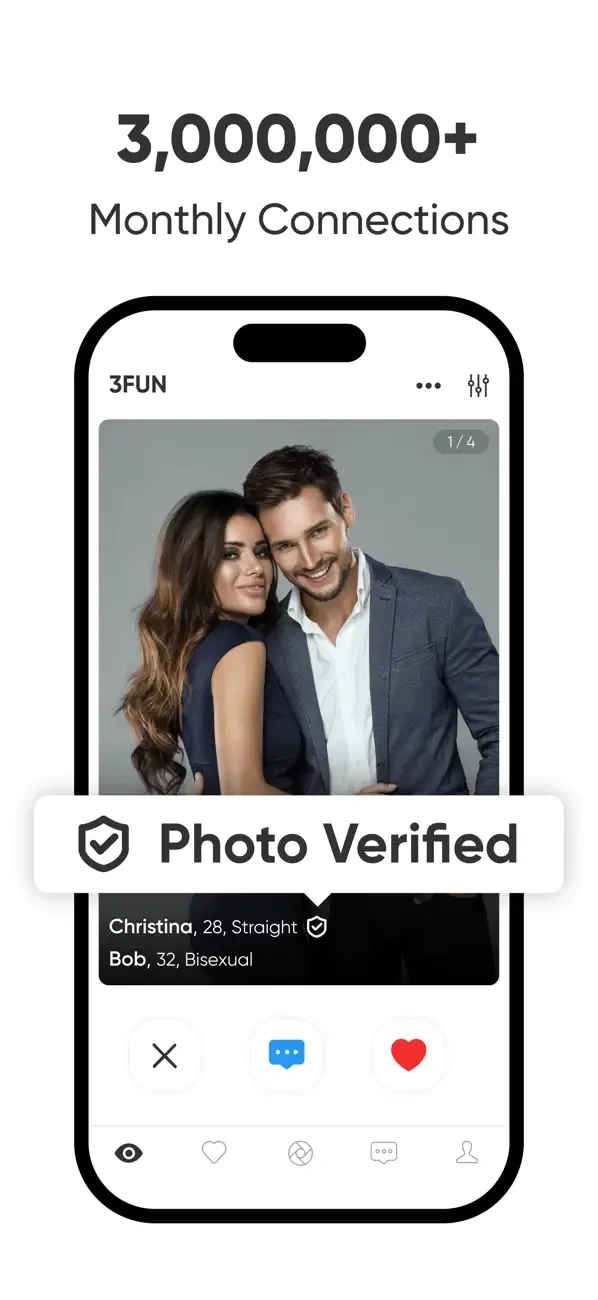 3Fun: Couples & Singles Dating screenshot 2