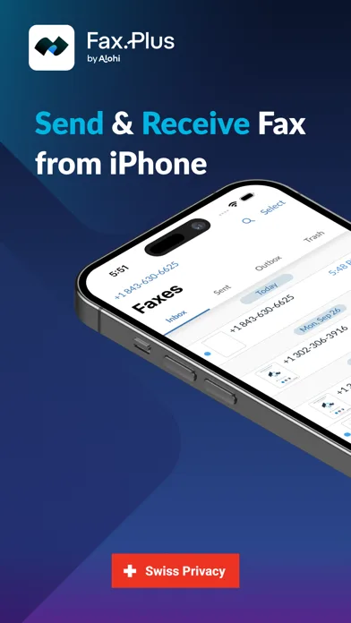 Fax.Plus - Receive & Send Fax screenshot 1