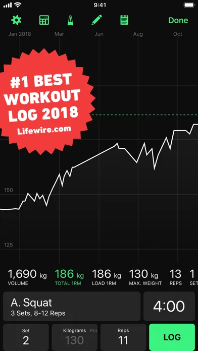 HeavySet - Gym Workout Log screenshot 1