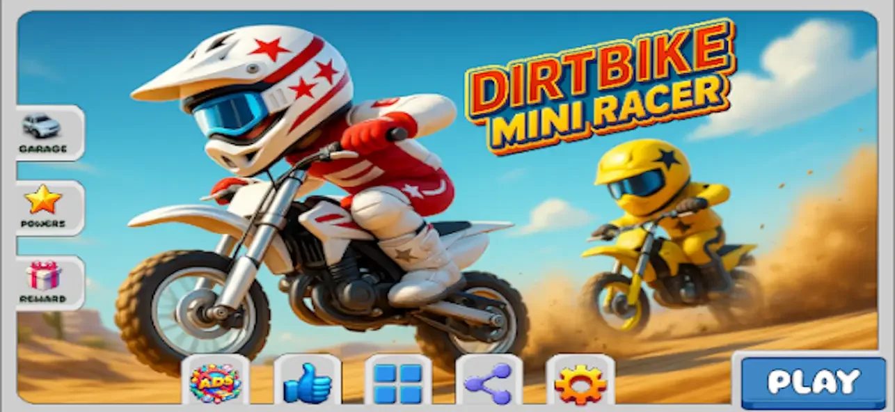 Dirt Bike Mini Racer -Mad Kids screenshot 1