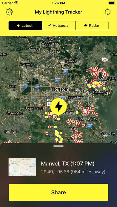 My Lightning Tracker & Alerts screenshot 1
