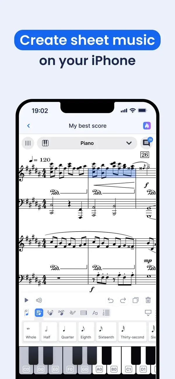 Flat: Music Score & Tab Editor screenshot 1
