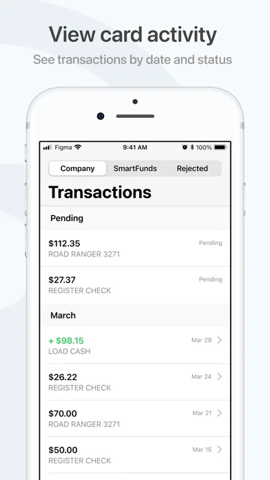 WEX CardControl screenshot 2