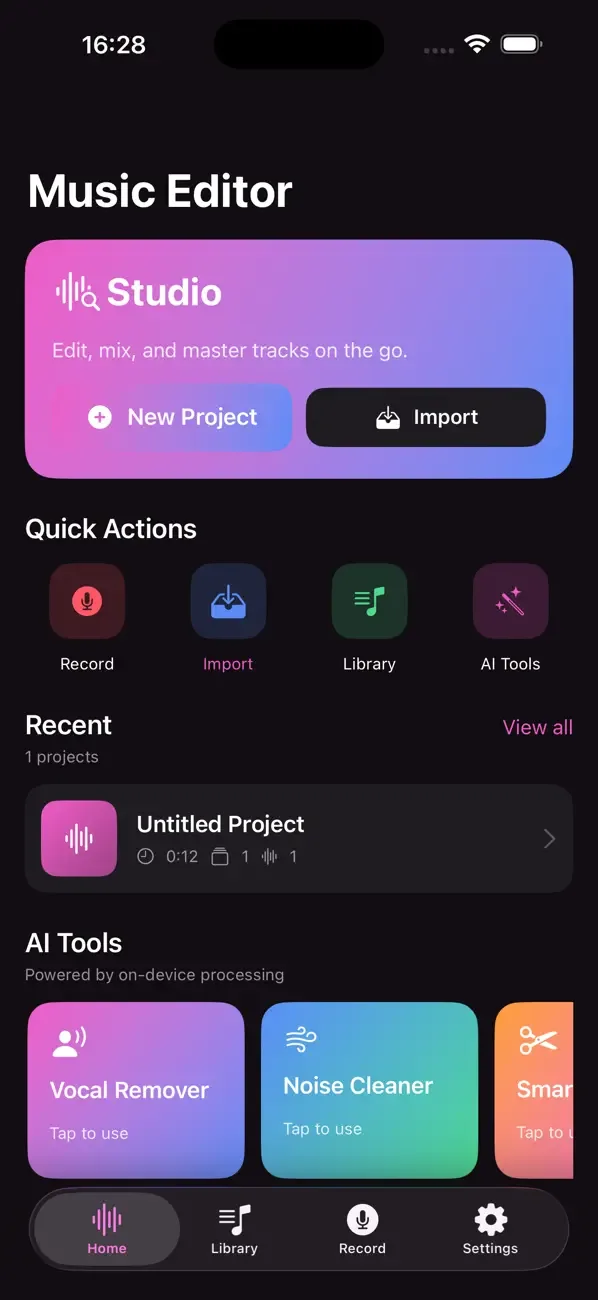 Music Editor - Edit MP3 &Audio screenshot 1