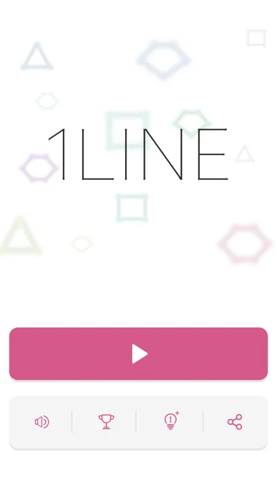 1LINE one-stroke puzzle game screenshot 1