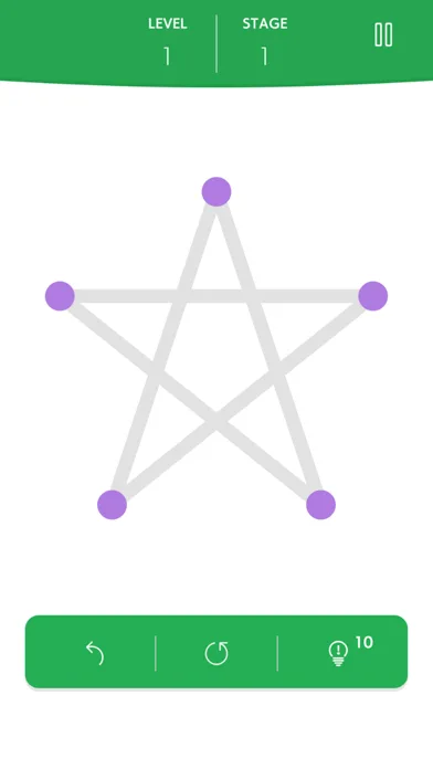 1LINE one-stroke puzzle game screenshot 2