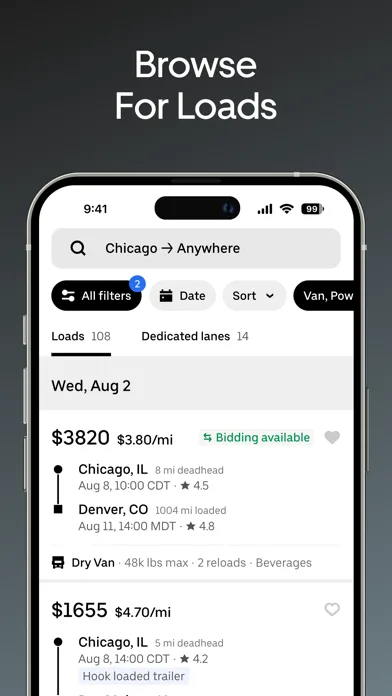 Uber Freight screenshot 1