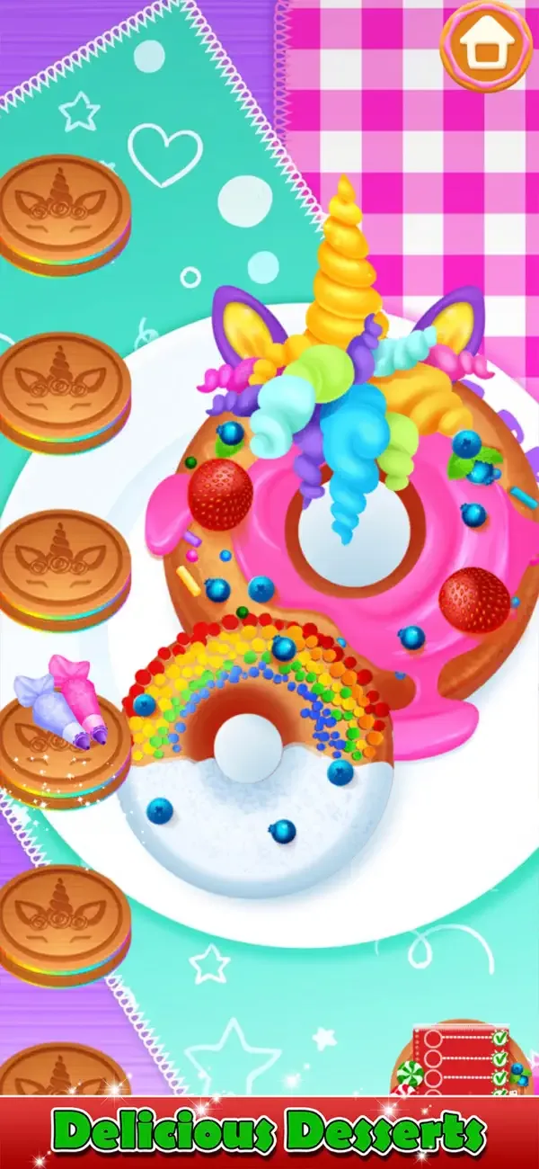 Unicorn Cooking Christmas Game screenshot 1