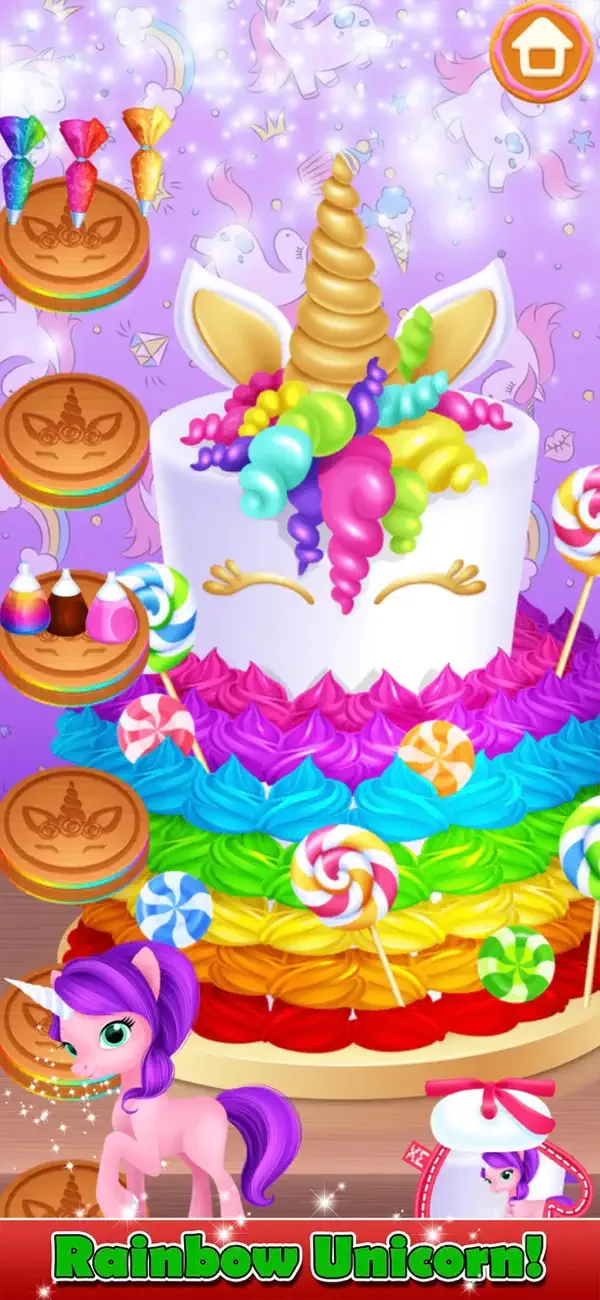 Unicorn Cooking Christmas Game screenshot 2