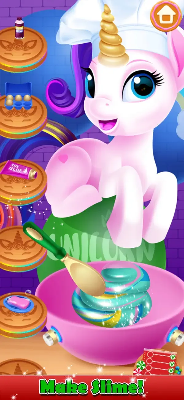 Unicorn Cooking Christmas Game screenshot 3