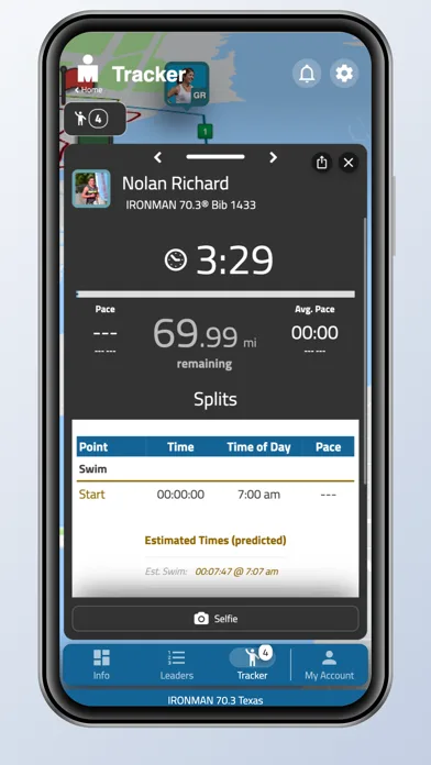 IRONMAN Tracker screenshot 3