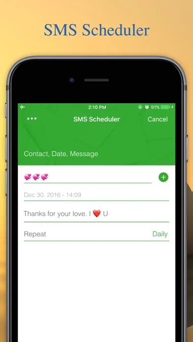SMS Scheduler: sent text later screenshot 1
