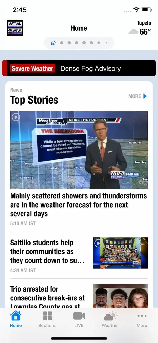 WTVA 9 News screenshot 2