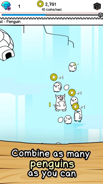 Penguin Merge Evolution screenshot 1