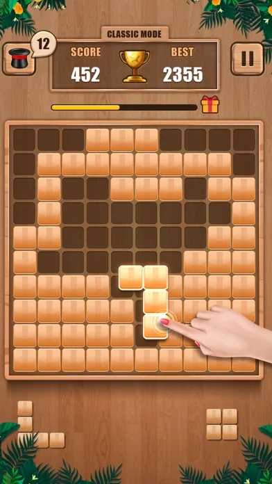 Wooden 100 Block Puzzle Game screenshot 1