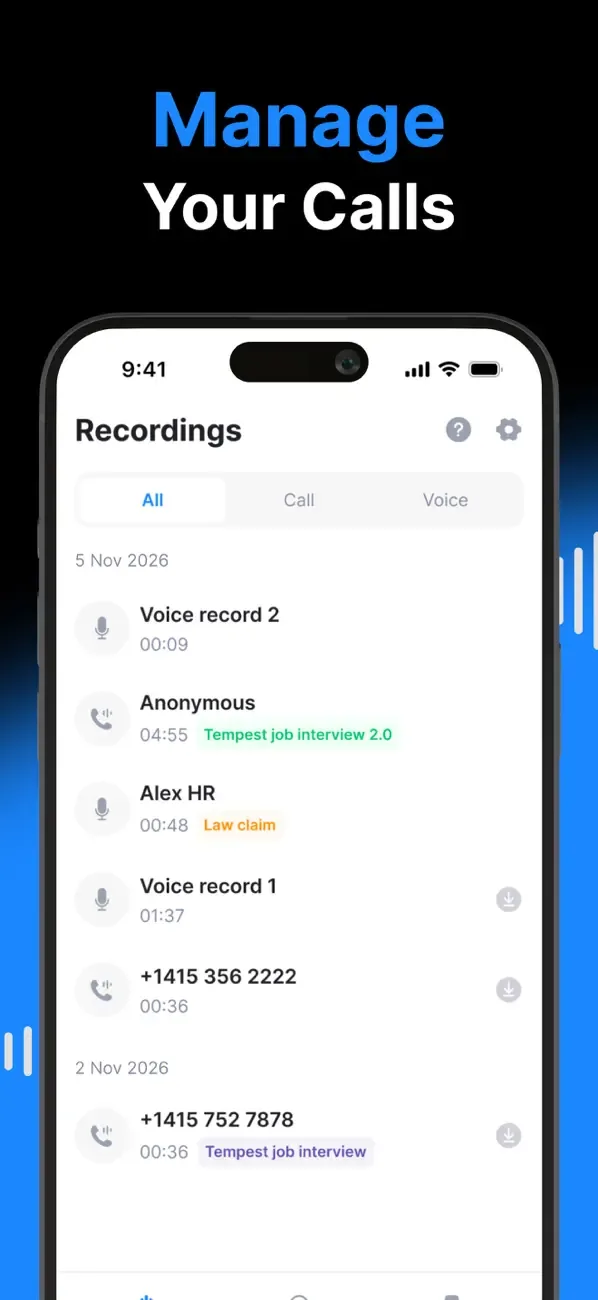 Recording App - Rec-all screenshot 5