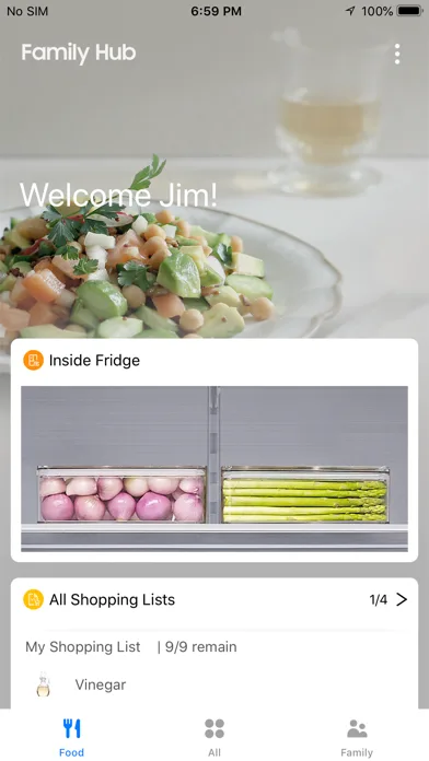 Samsung Family Hub screenshot 1