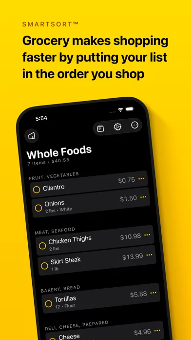 Grocery - Smart Shopping List screenshot 1