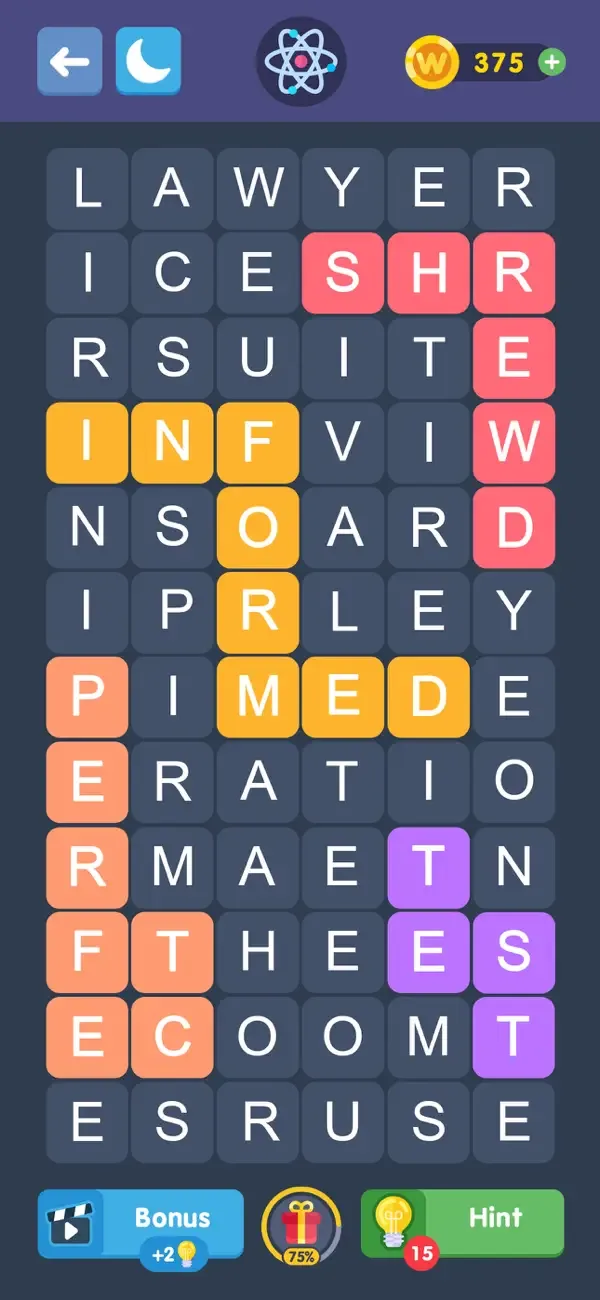Fillwords: Word Search Puzzle screenshot 2