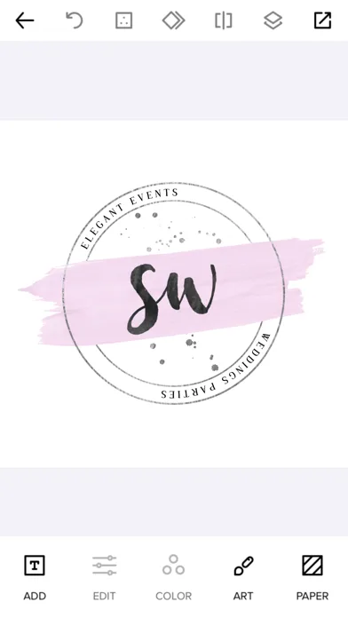 Logo Maker - Watercolor Logo screenshot 1