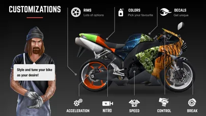 Racing Fever: Moto screenshot 2