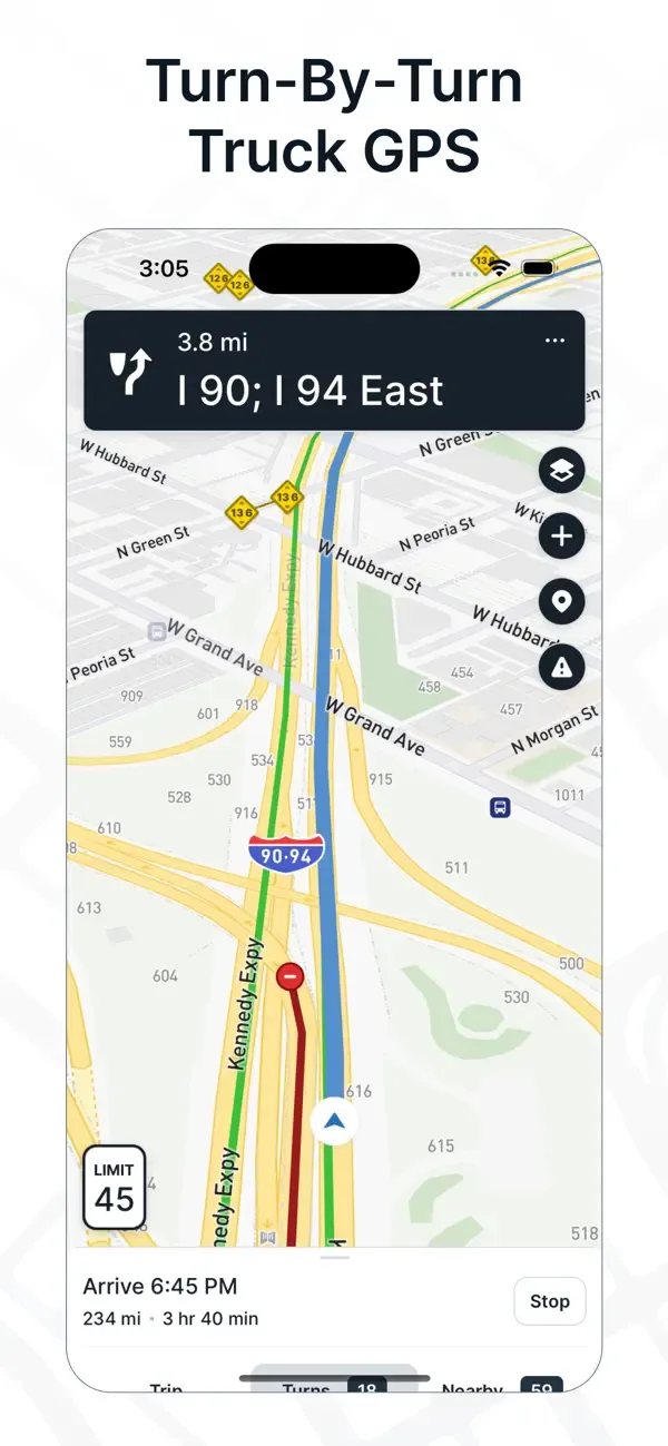 TruckMap - Truck GPS Routes screenshot 1