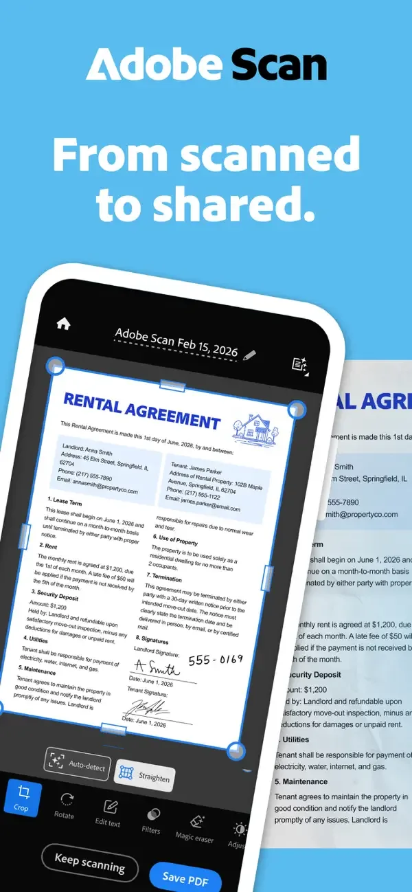 Adobe Scan: PDF & OCR Scanner screenshot 1