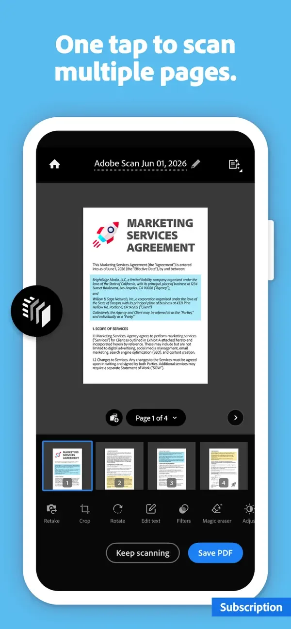 Adobe Scan: PDF & OCR Scanner screenshot 3