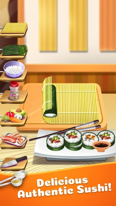 Sushi Food Maker Cooking Games screenshot 1