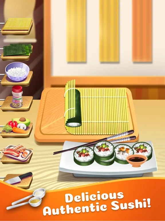 Sushi Food Maker Cooking Games screenshot 5