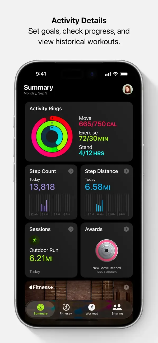 Apple Fitness screenshot 1